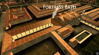 Animation of ancient Roman Fort in Caerleon Wales [upl. by Llerryt346]