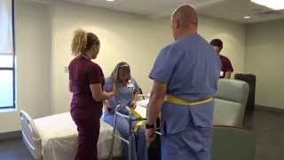 Physical Therapy Transfer Training  How To Transfer From Wheelchair To Bed [upl. by Bev]