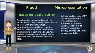 What is Difference Between Fraud amp Misrepresentation [upl. by Akived]