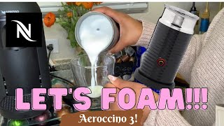 How To Foam Milk With Aeroccino 3 Make Coffee With Foam Tips amp Tricks  Easy Foamed Latte Recipe [upl. by Darej213]