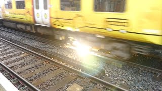 Merseyrail 507 009 making arcs at Birkdale station [upl. by Juliane]