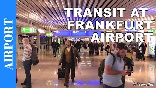 TRANSIT WALK AT FRANKFURT Airport FRA Terminal 1  Connection Flight Transfer Arriving amp Departing [upl. by Sicnarf]