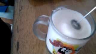 Aerolatte Review Frothing Cold Milk In Under 1 Minute [upl. by Karlise]